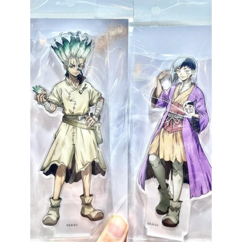 Soportes acrílicos de personajes de anime de Dr. Stone Official Tapioca Popup, decoración de escritorio para fanáticos del anime, mercancía coleccionable.