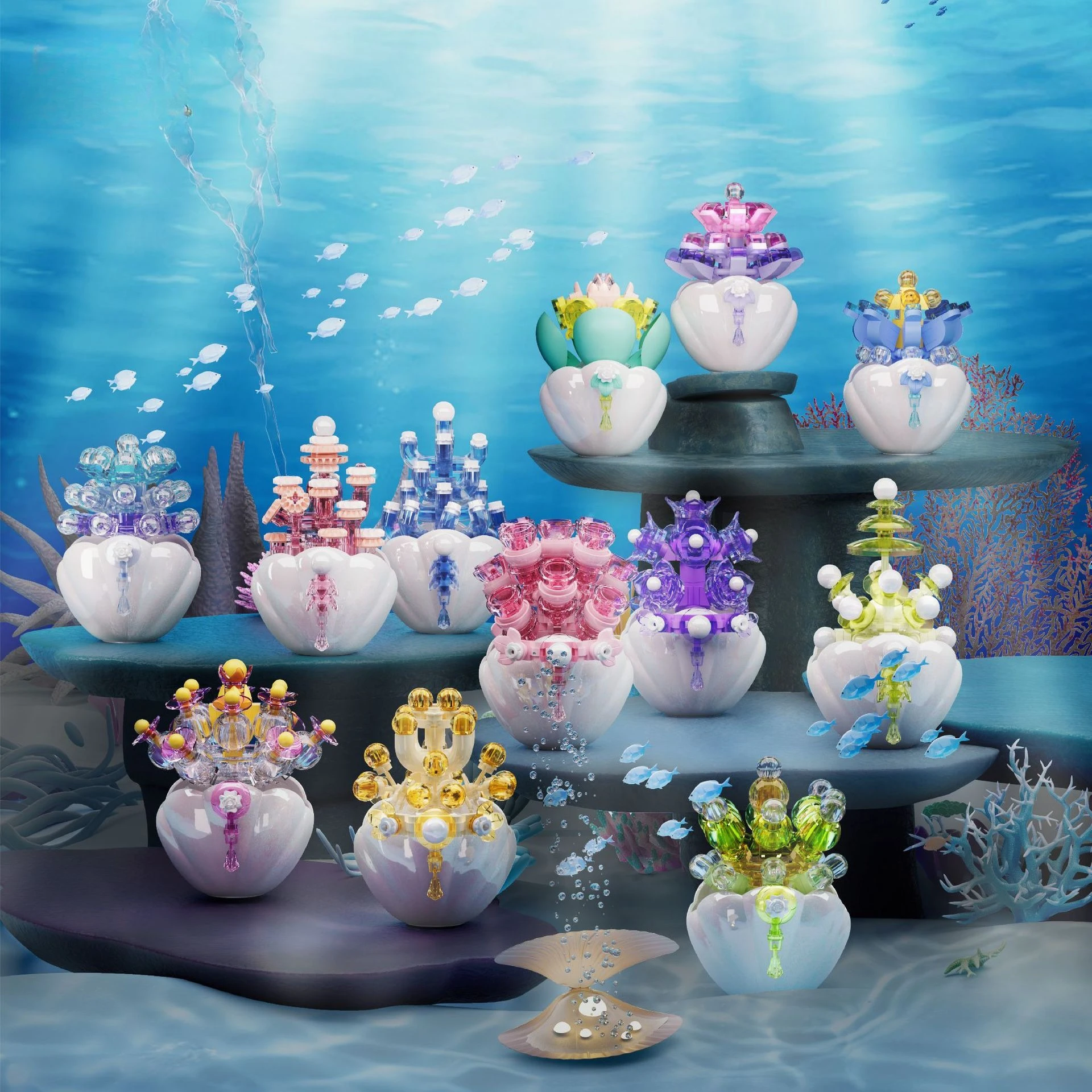 

Строительный блок 21096, голос сирены, сочные растения в горшке, строительные блоки для детской образовательной сборки