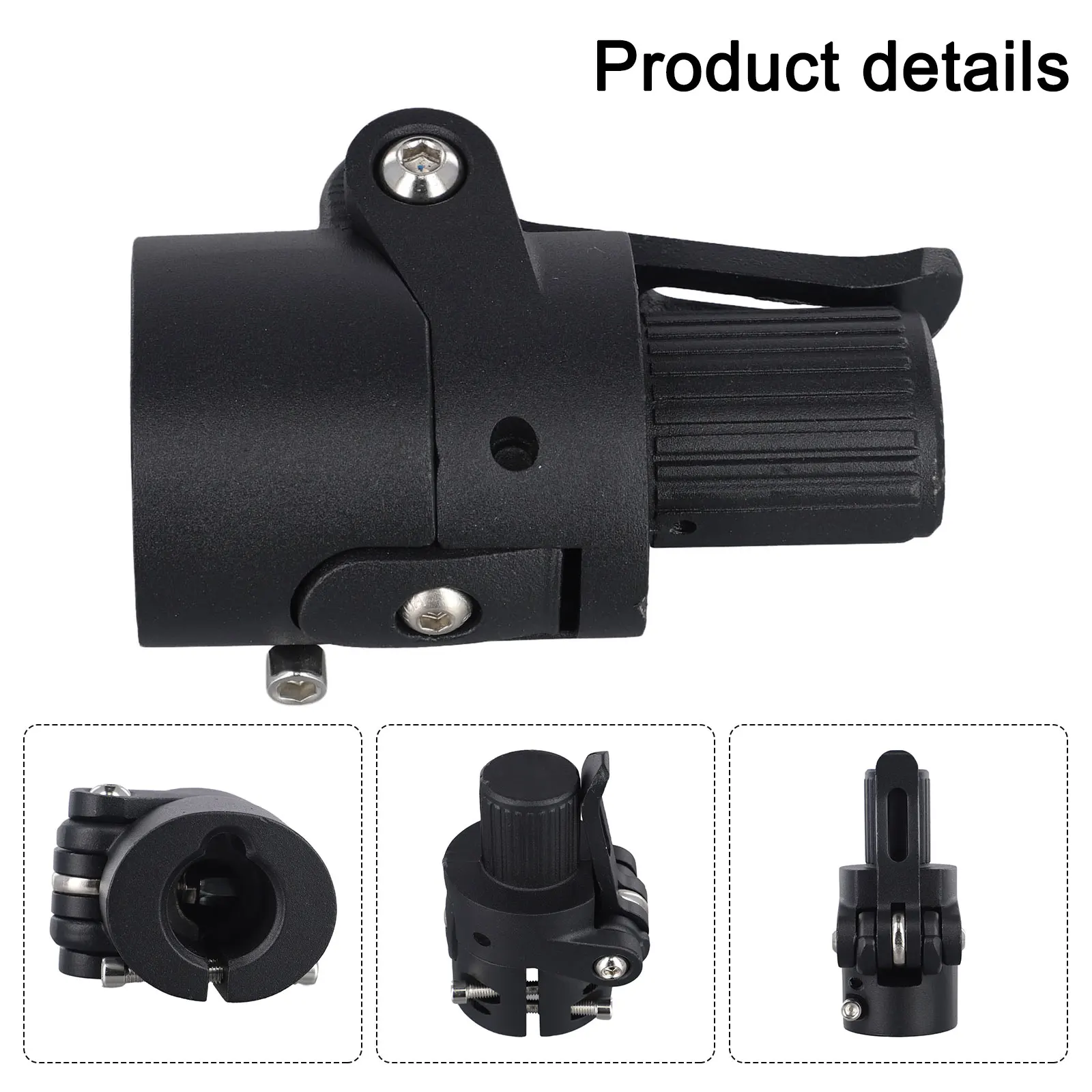 

Scooter Maintenance 12*7.5*5.5cm Folding Pole Base Bicycle Repair Tool Electric Scooter Accessory Aluminum Material