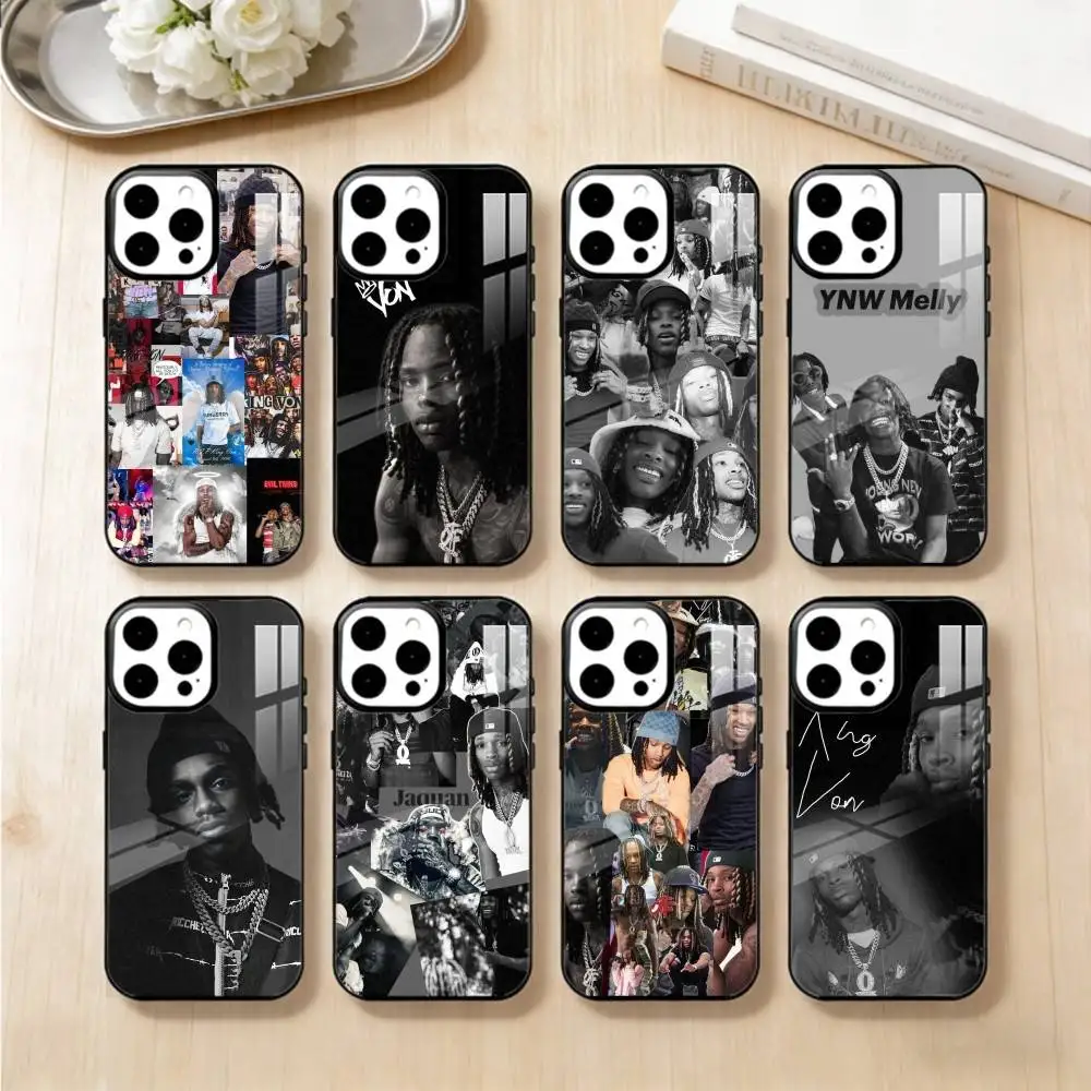 

Raper K-King Von Phone Case For iPhone 14,16,15,13,17,12,Plus,Pro,Max Magnetic For Magsafe Frosted Cover