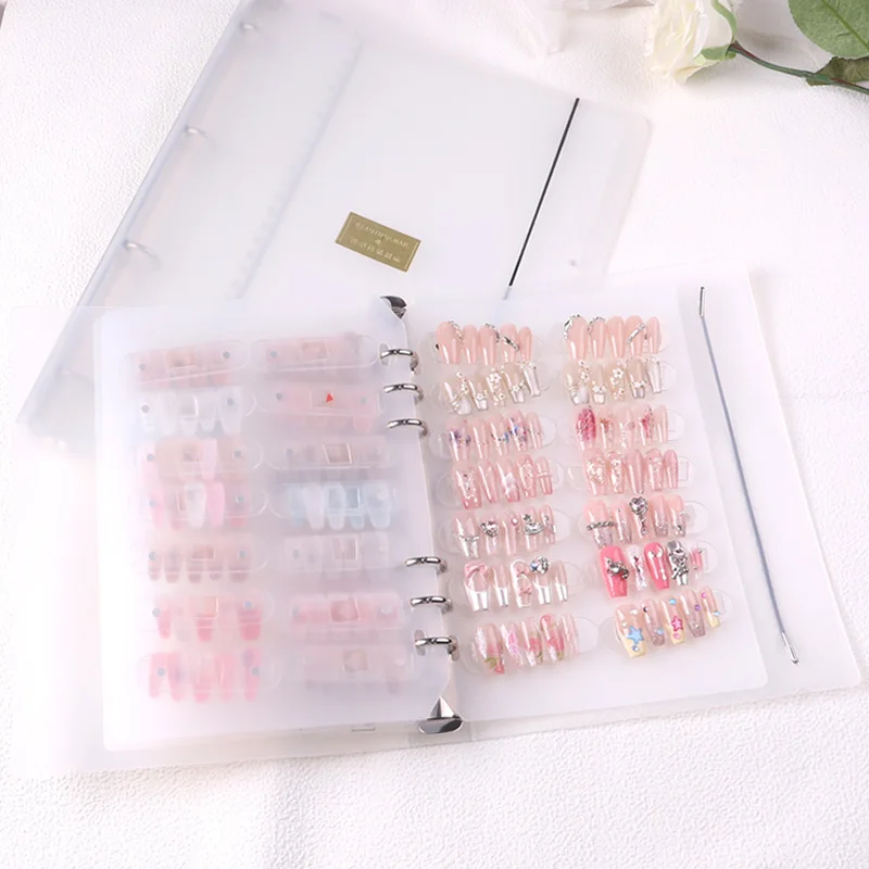 TSZS Nail Art Piece Storage Book Large Capacity Exhibition Photo Album Card Clip display Board DIY Simple Album Storage Book