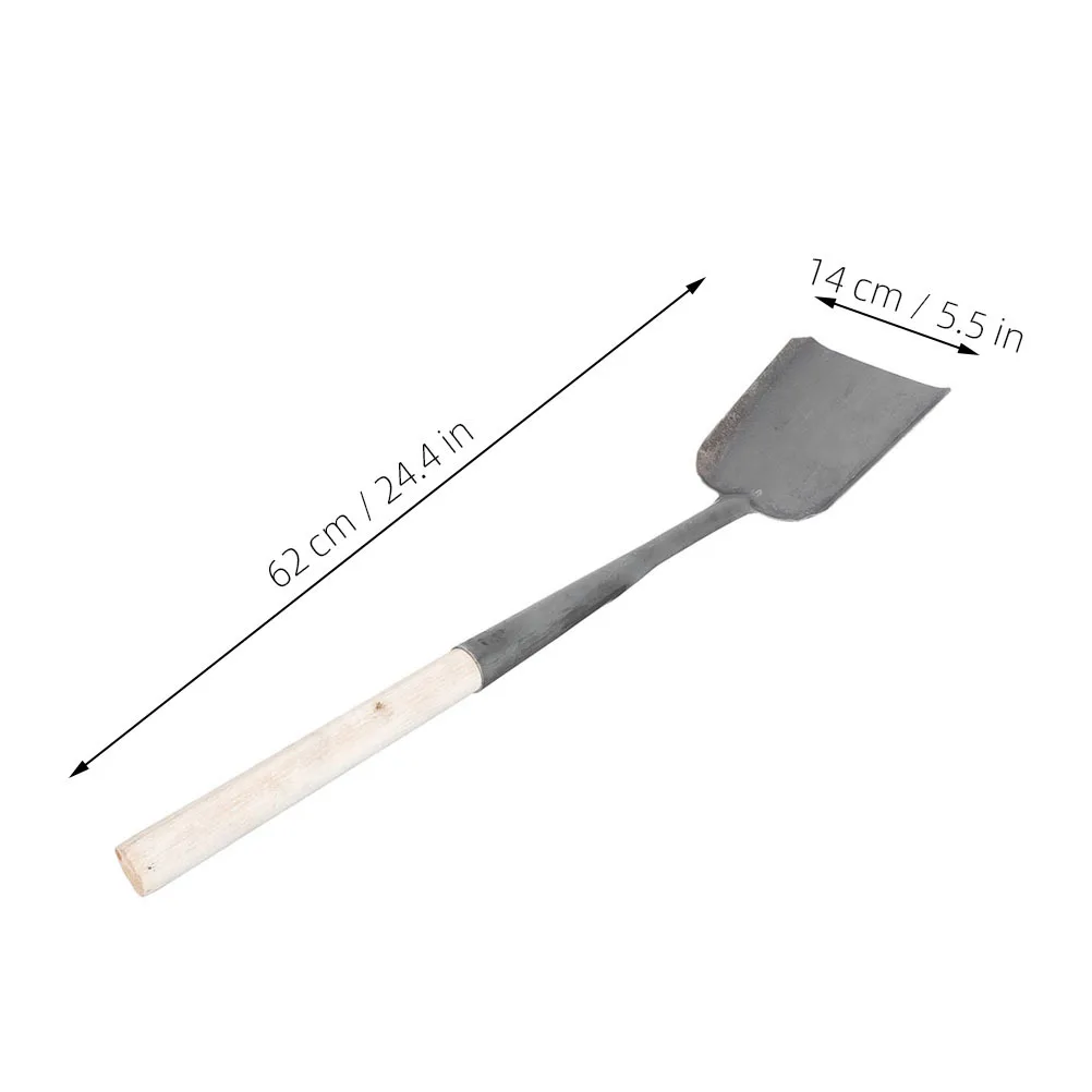 مقبض طويل مجرفة الرماد أداة تنظيف قوية شديدة التحمل لموقد الفحم والمدفأة والحديقة والموقد المنزلي