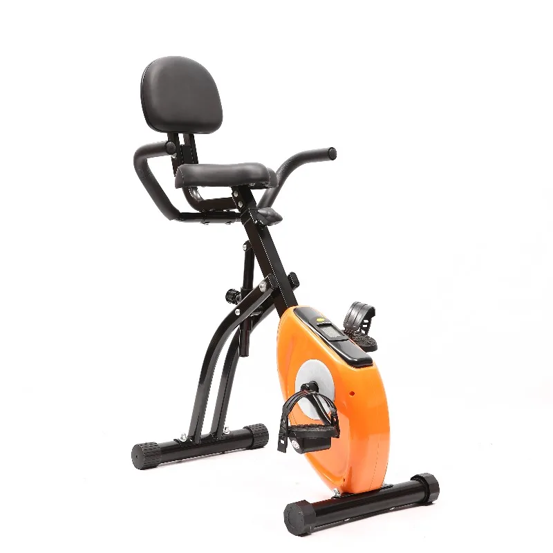 

Folding Recumbent Magnetic Exercise Bike - Adjustable Resistance, Comfortable Seat, Space-Saving Home Fitness Equipment