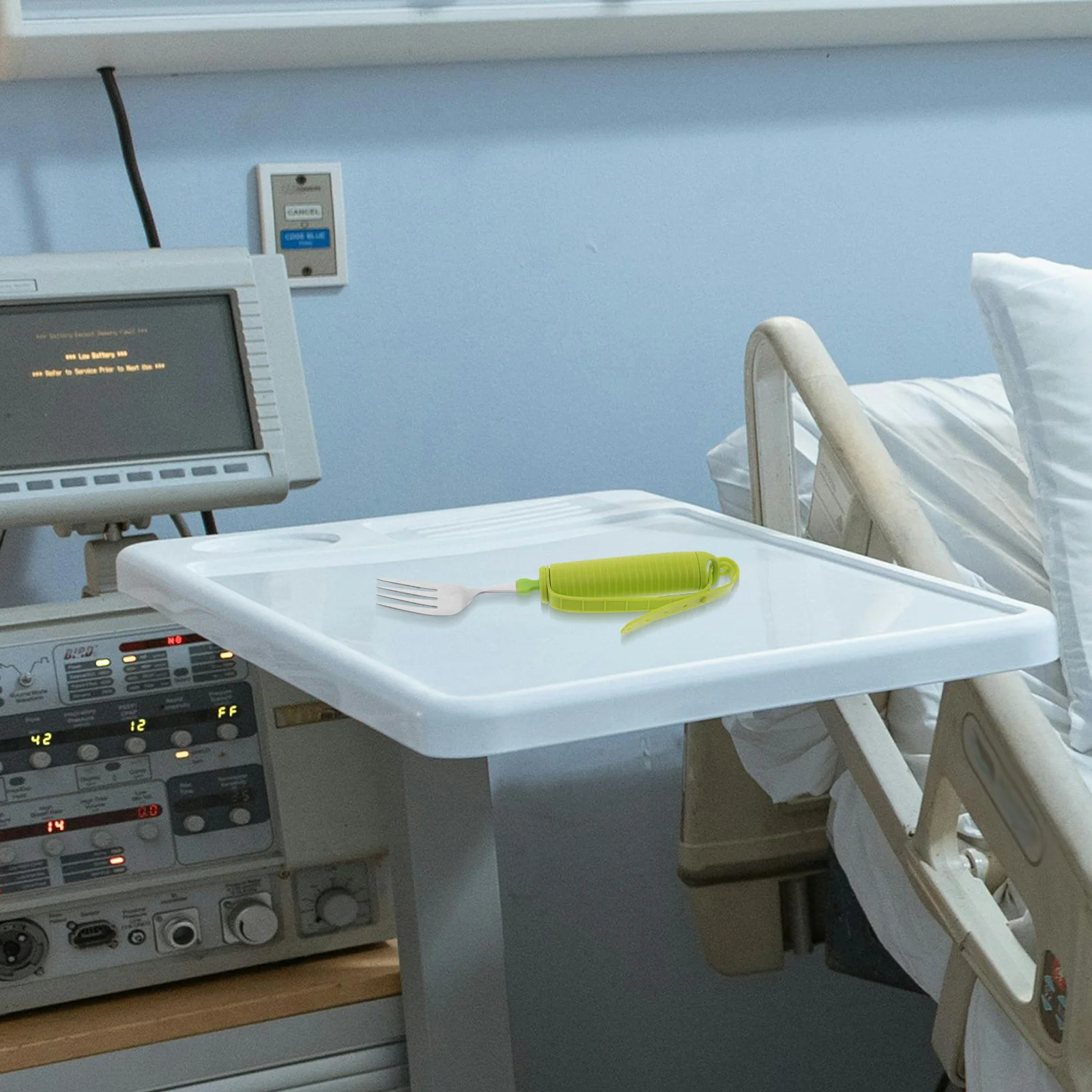 

Adaptive Eating Fork Silicone Handle Elderly Disabled Anti-Shake Cutlery Stainless Steel Utensils Hand Tremors Arthritis Feeding