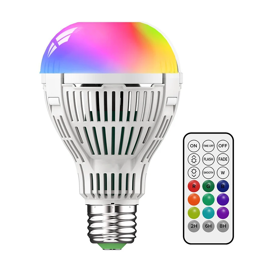 

RGBW Remote Control Color Changing Bulb High Brightness Multiple Colors Available Timable Dimmable for Decoration