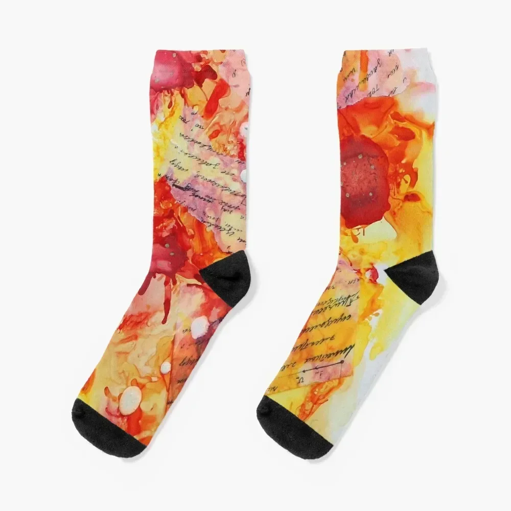 Just one life (happy art) Socks Novelties hip hop Socks Women Men's