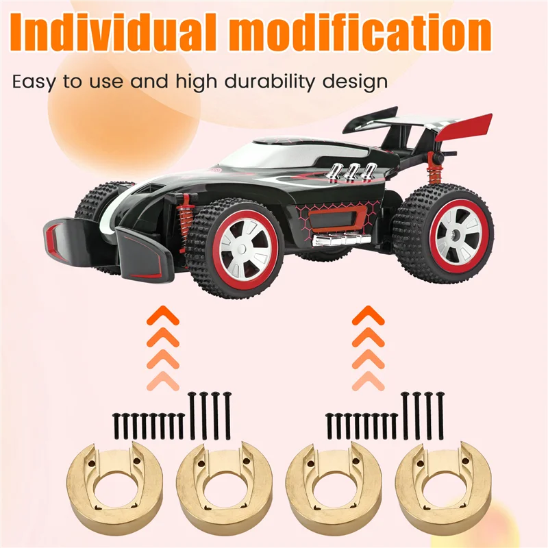 ABUM-RC Car Upgrade Counterweight Kit For MJX H8H 1/10 YK4102 YK4103 YK4104 YK4106 YK4082 YK4083 RC Car Upgrade Part