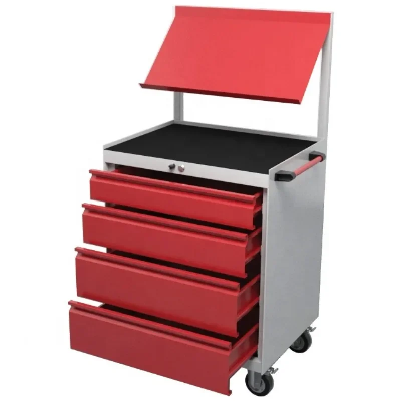 

Mobile Garage Workshop Professional Garden Tool Cabinet organizer workstation tray load drawer trolley wheel caster K-10109K