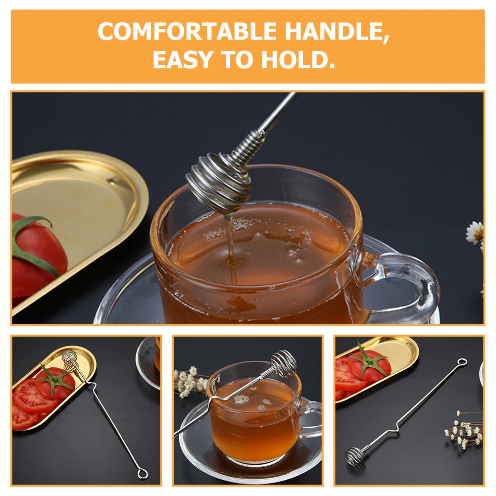 

4 шт. палочки для перемешивания из нержавеющей стали, многоразовые палочки для перемешивания меда для джема, кофе, кухонные инструменты, бытовые принадлежности для бара