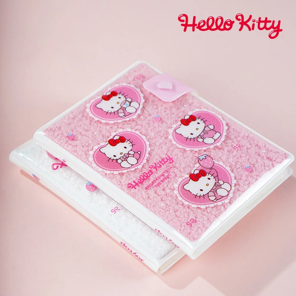 Genuine Hello Kitty Plush Snap Diary Sanrio Kt Cat Portable 64K Lined Notebook Planner For On-The-Go Quick Notes Travel Planning view 6