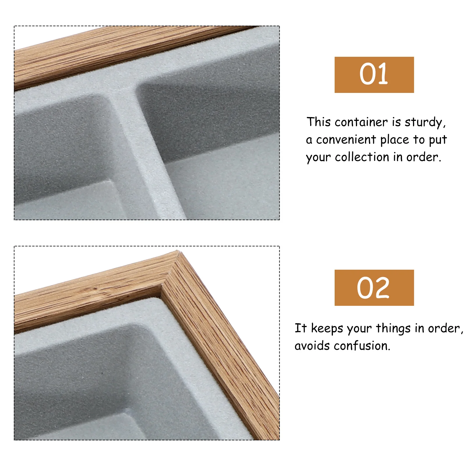 Glasses Display Box Sturdy Fabric Lined Scratch Proof Organizer For Sunglasses Watches Jewelry Home Market Use
