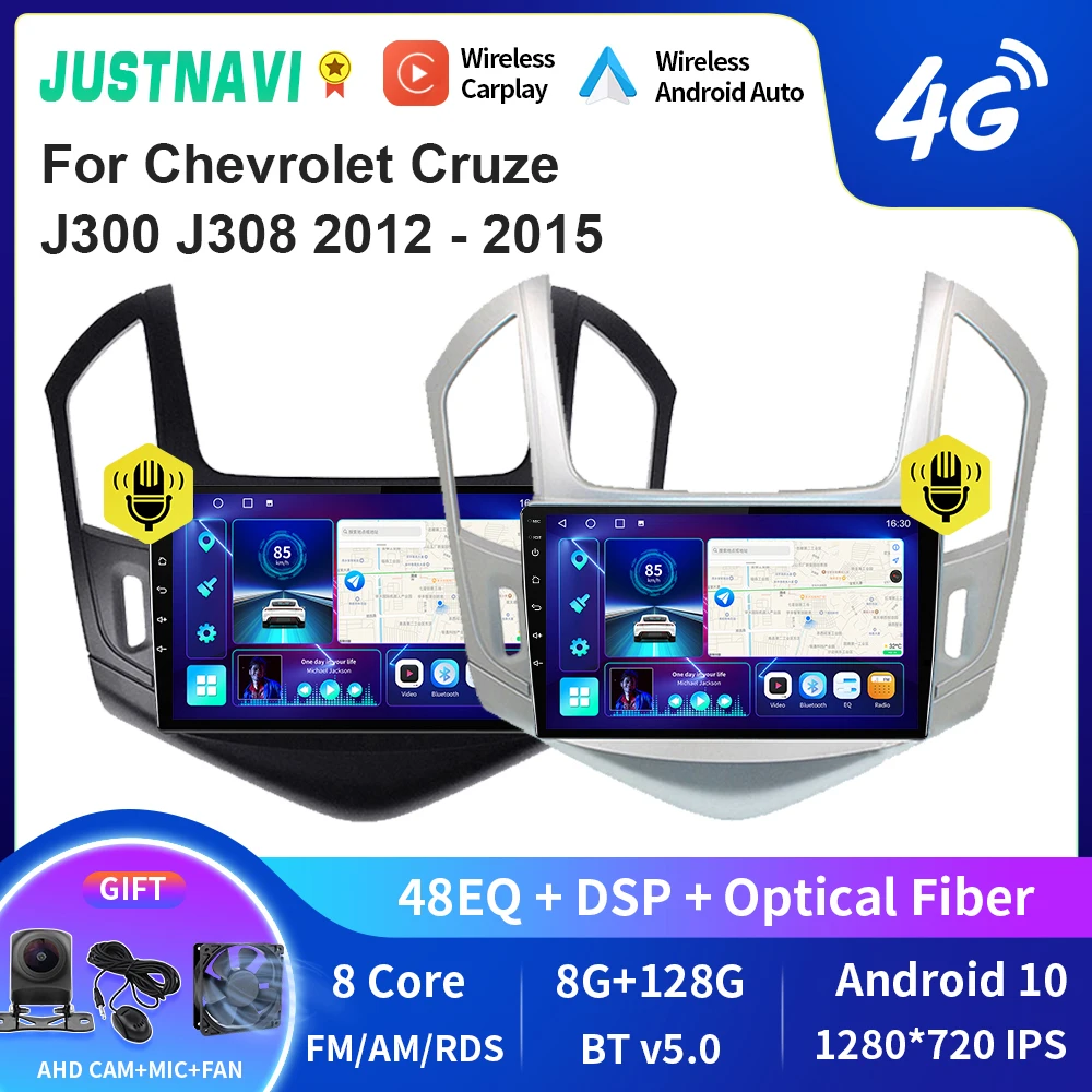 

Видеоплеер JUSTNAVI QT10 Android 10,0 для Chevrolet Cruze J300 J308 2012-2015 GPS Serero Carplay навигация No 2 din