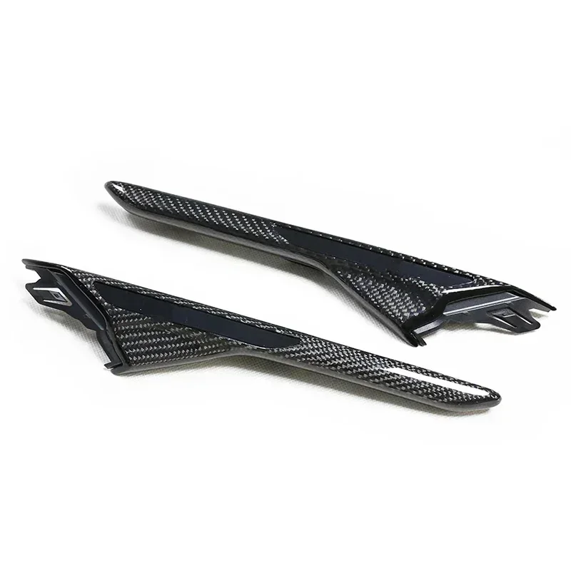 2pcs Carbon Fiber Replacement Side Fender Cover For BMW F90 M5 2018-IN Side Air Intake Vents Cover Trim Automotive Exterior Part