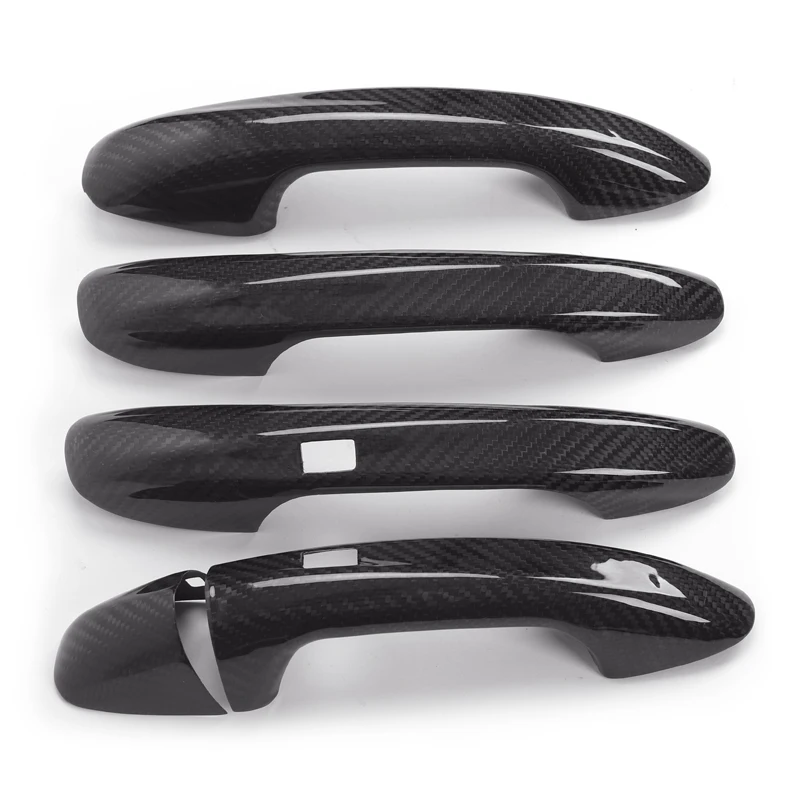 For Mercedes-Benz C S E CLS Class W204 W205 C205 W207 W218 C63 E63 S63 AMG Not for G Class Door Handle Cover Trim Carbon Fiber