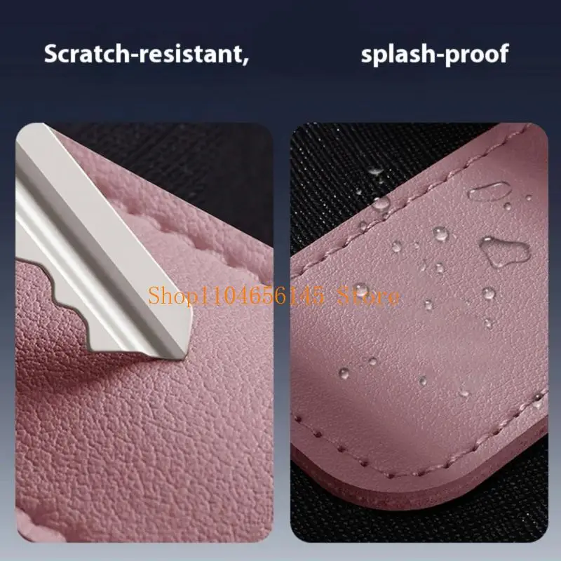 Portable USB Flash Drive Organiser Metal Closure Design Premium Synthetic Leather Case Keychain Ready For Travel