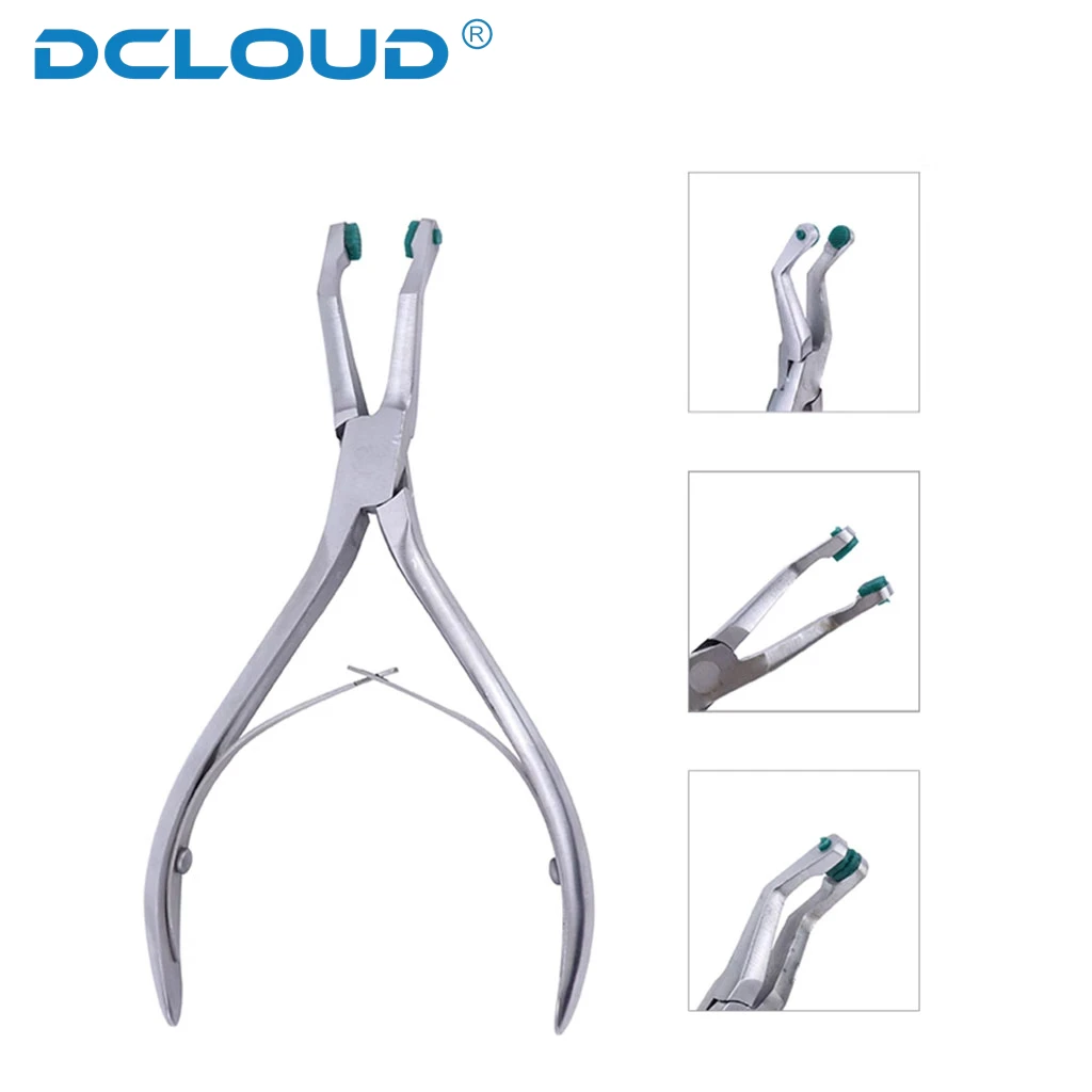 1Pc Dental Crown Remover Pliers Forceps Temporary Teeth Veneers Spreader Autoclavable Dentistry Surgical Tool Rubber Tipped