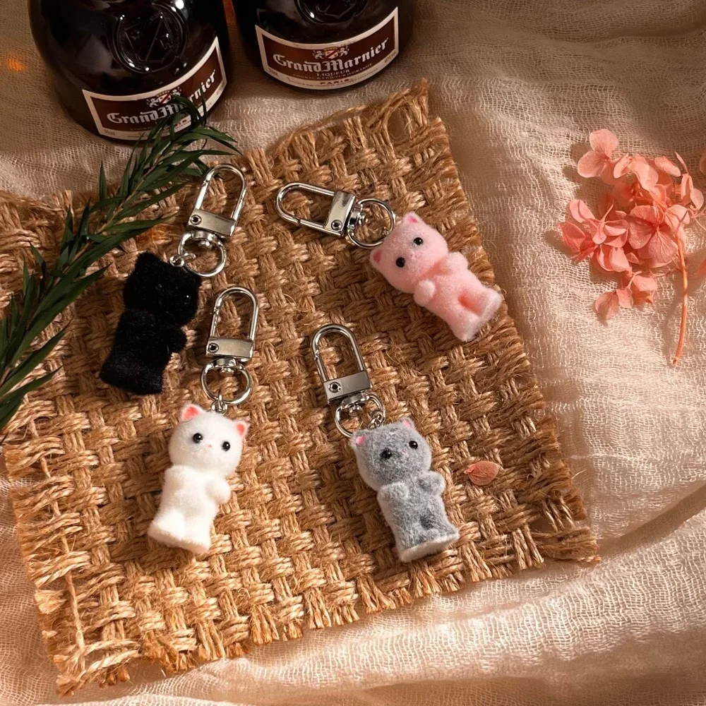 

Cute Dolls Motorcycle Bag Y2k Plush Cat Personalized Aesthetic Animal Hanging Jewelry Soft Keychain Women Men Car Pendant Gif