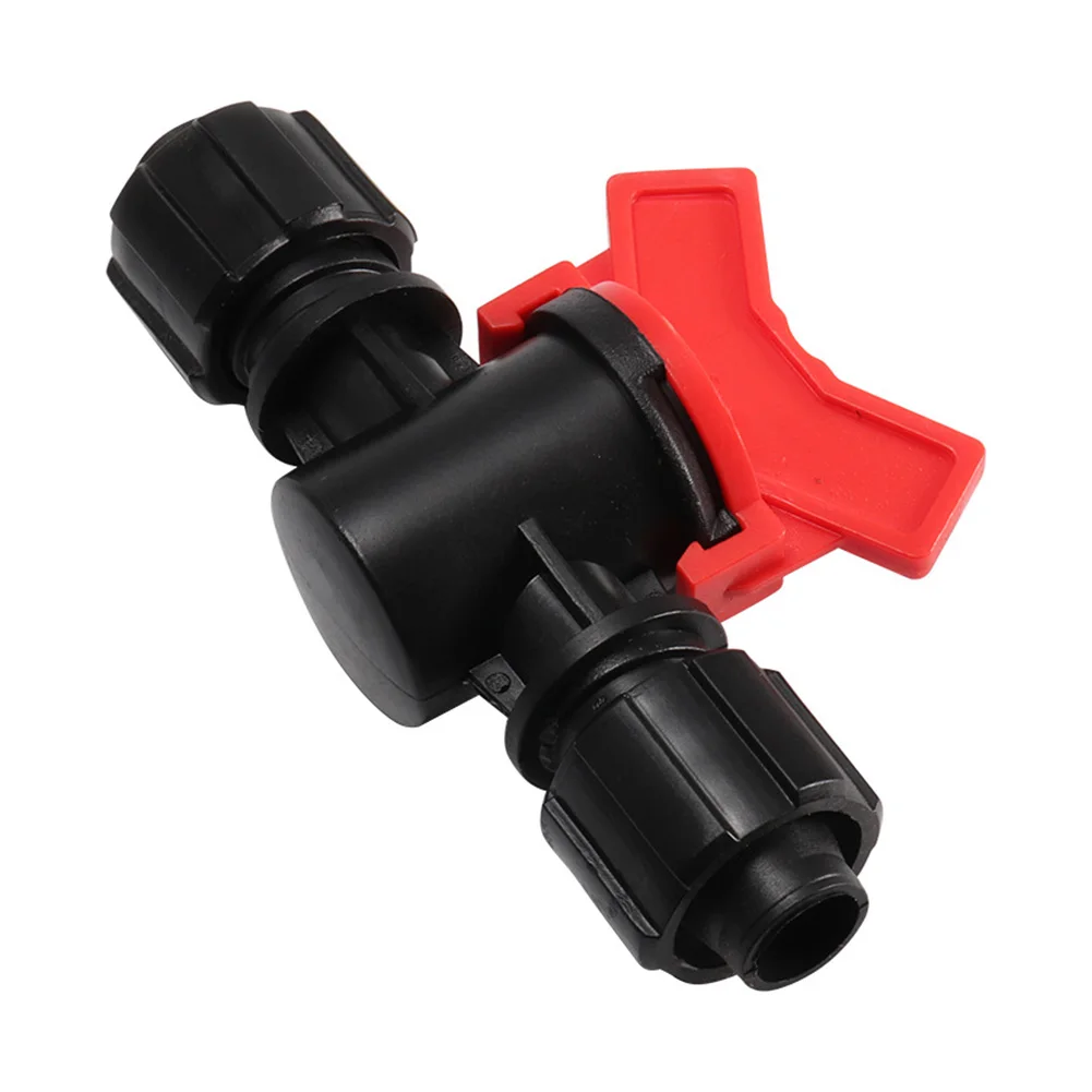 4x Industrial Plastic PE Ball Valve With Quick Release Lock System for 16mm OD PE Pipes in Agricultural Garden Drip Irrigation