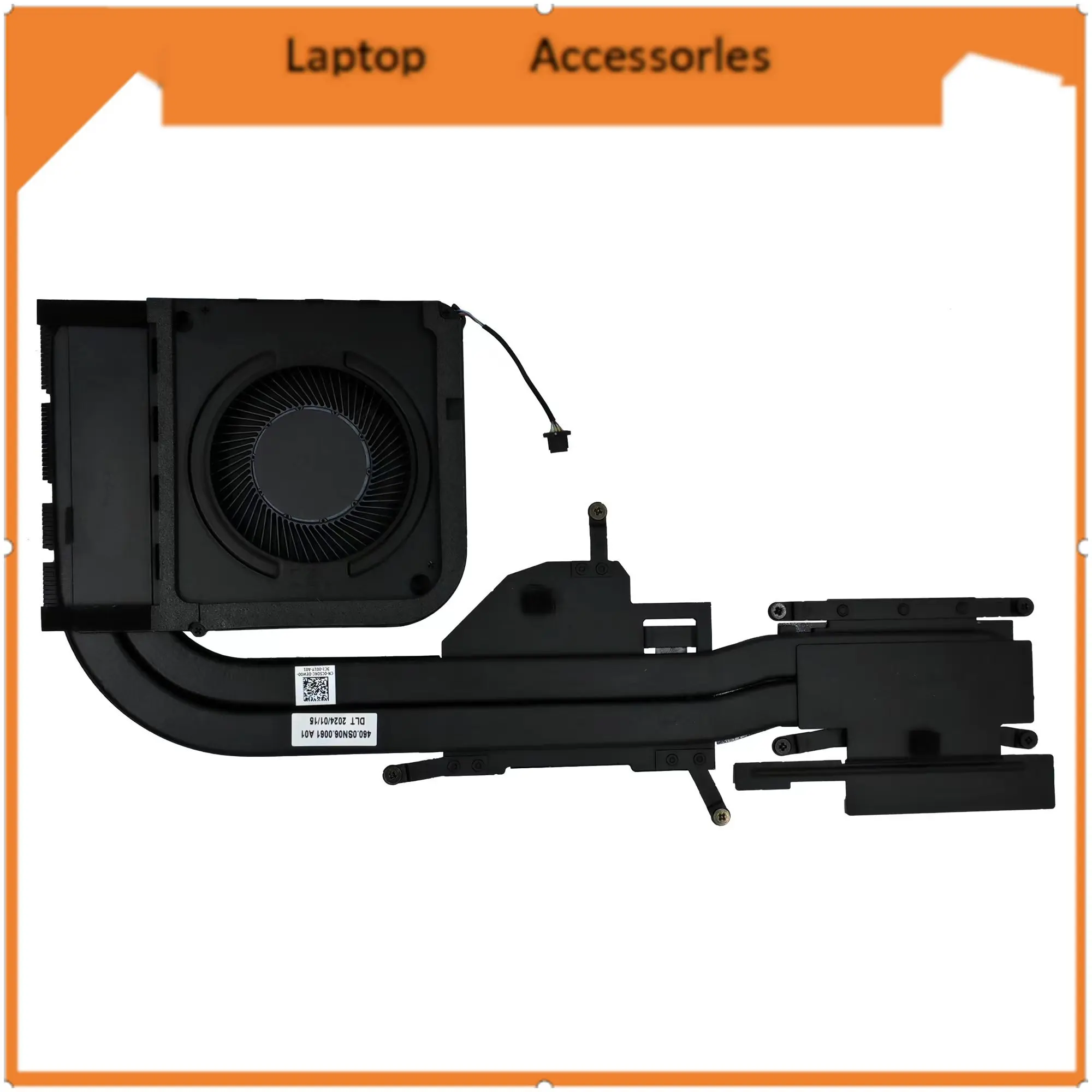 HJ  Cooling Fan（With radiator）for DELL Precision 3581  0C5DKC NS85C76-22G04 DC5V 0.6A Fan （Use of discrete graphics car