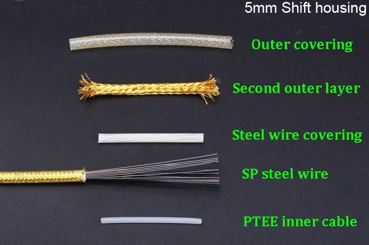 3m 5mm Bike Brake Derailleur Cable Housing Weaving Line Tube for MTB/Road Shifting Braking