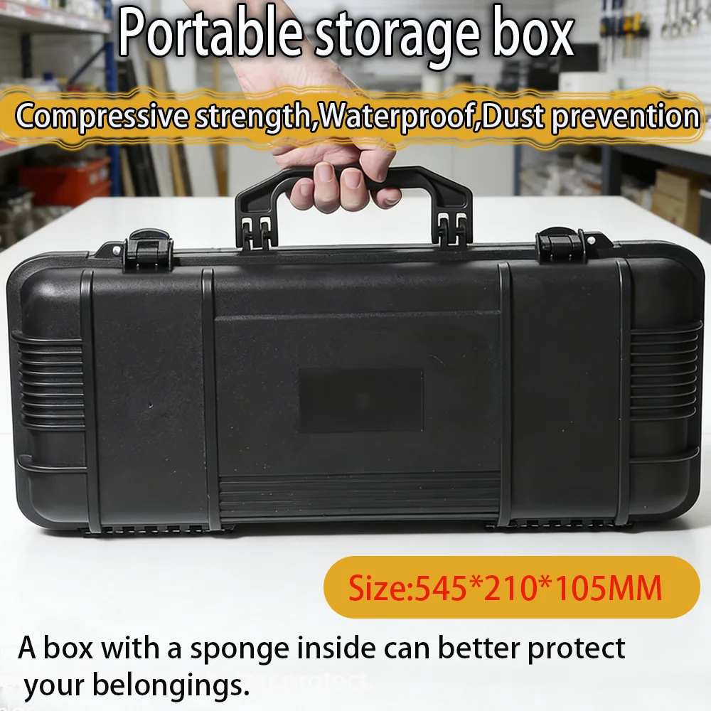 Boîte de rangement rigide étanche avec mousse prédécoupée, protection de sécurité, organisateur, boîte à outils résistante aux chocs