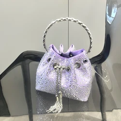 Rhinestones Evening clutch Bag Purses and handbag luxury Designer shoulder bag Shiny Crystal Clutch purse bucket bag