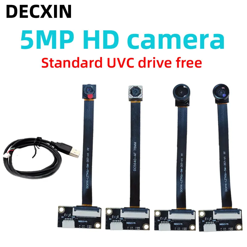 New DCX OV5640 USB2.0 Camera Module Drive-free 68/120/160 Degrees Auto Focus HD 5MP Android/Windows XP/7/8/10
