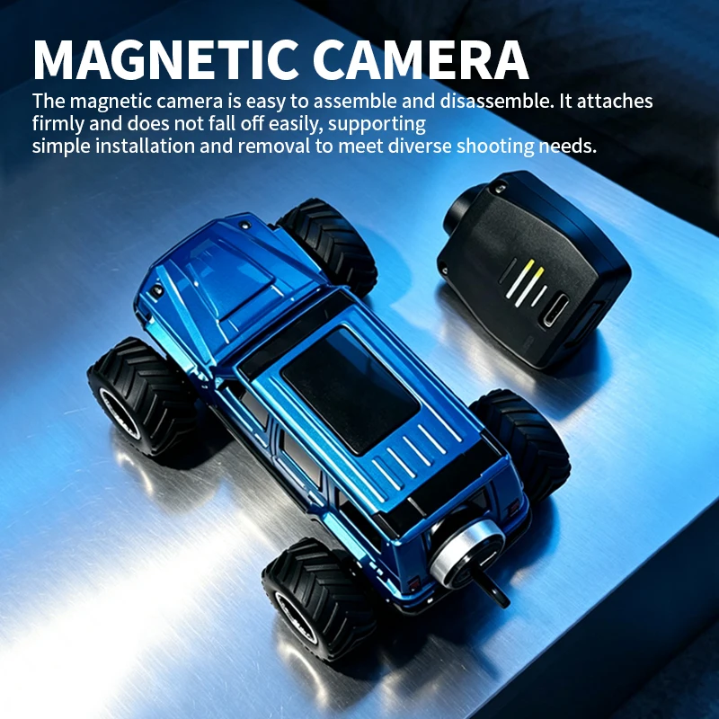 Mini FPV Camera RC Car 1:64 Scale Remote Control SUV Smartphone APP Control Wireless Video Racing Model With Display Box