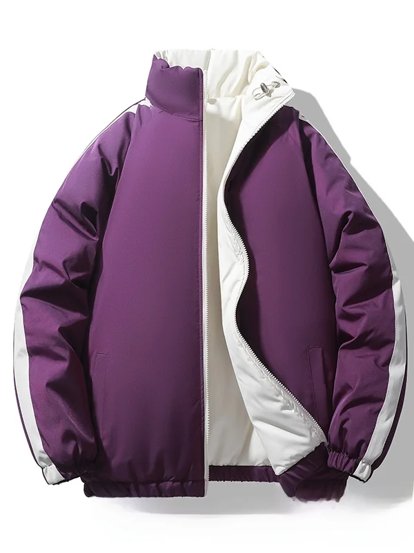 

Модная хлопковая куртка для мужчин: осенне-зимняя, ветрозащитная, теплая, с воротником-стойкой, приталенная, с длинными рукавами, с капюшоном