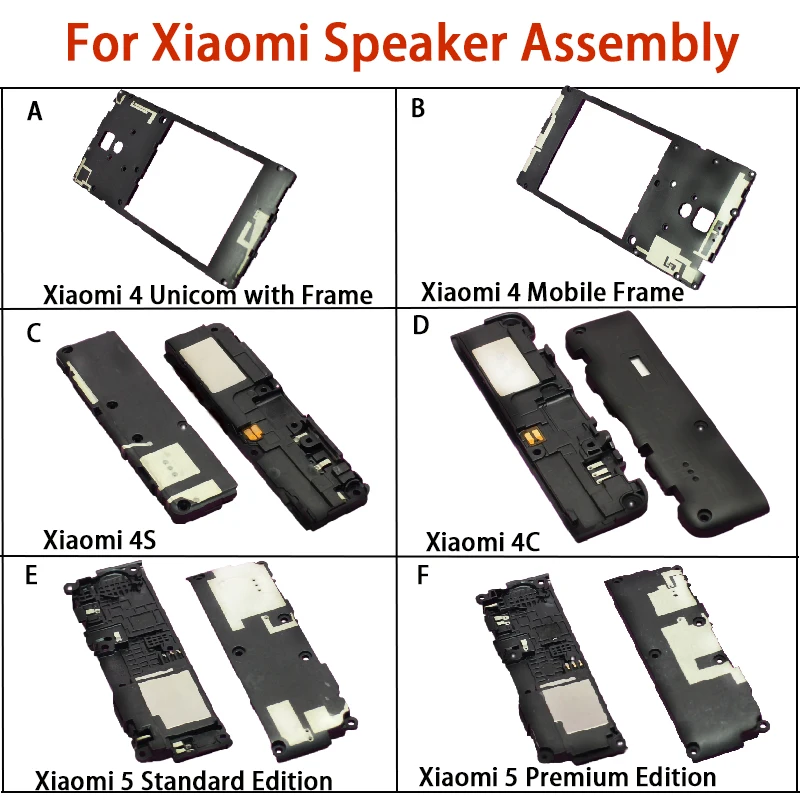 YUXI Assembly perakitan Speaker ponsel, 1 buah untuk perakitan Speaker dengan bingkai/4S/4C/Xiaomi5 edisi standar Speaker edisi Premium Earphone