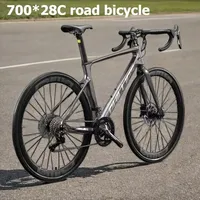 700C*28C Gravel Bike 16/18 Speed Cable Oil Disc Ultra Light Racing Curved Handlebar Road Bicycle Student Road Racing bicicleta