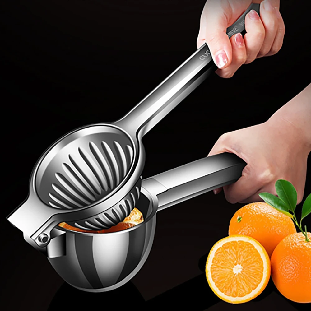 Heavy 304 Stainless Steel Lemon Squeezer Manual Citrus Orange Fruit Juicer High Quality Juice Press Juice Machine Kitchen Tools