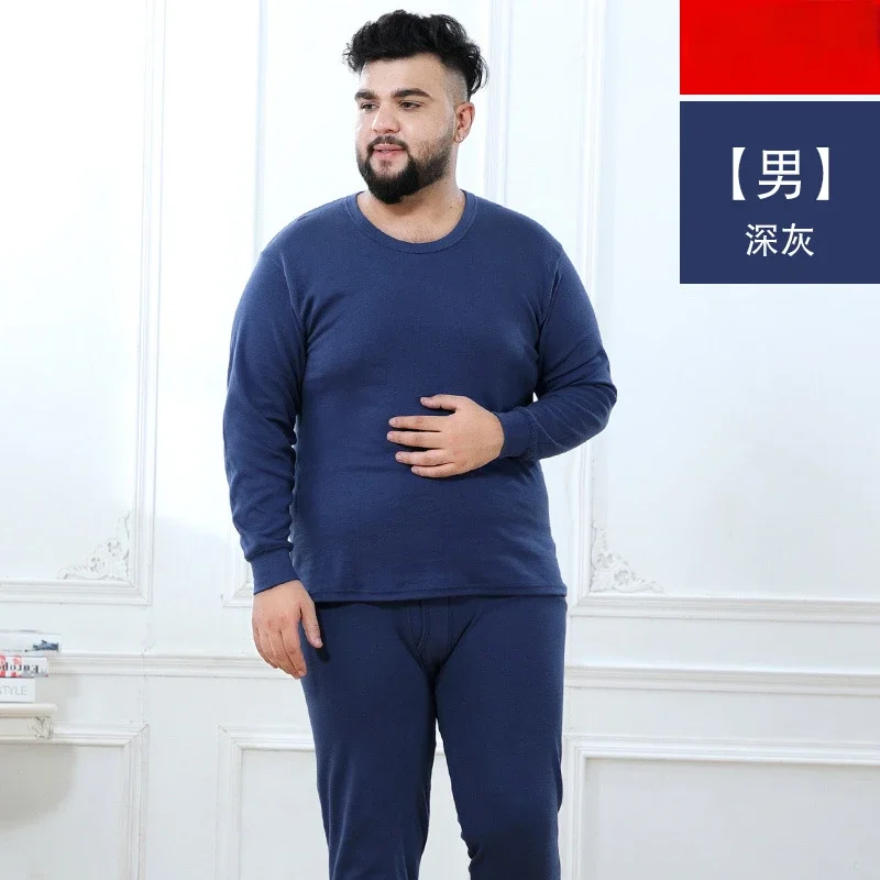 Conjunto de ropa interior térmica para hombre, Base de invierno, capa superior e inferior, Calzoncillos largos, talla grande, cálidos, trajes elásticos suaves de alta calidad