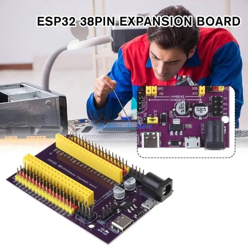 E65E ESP32 Board 38PIN Expansion Board Typec/Micro USB WiFi+BT CP2102
