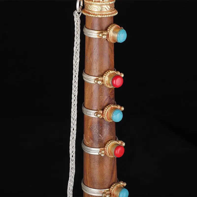 Pure copper trombone musical instrument handmade silver-plated ornament suona