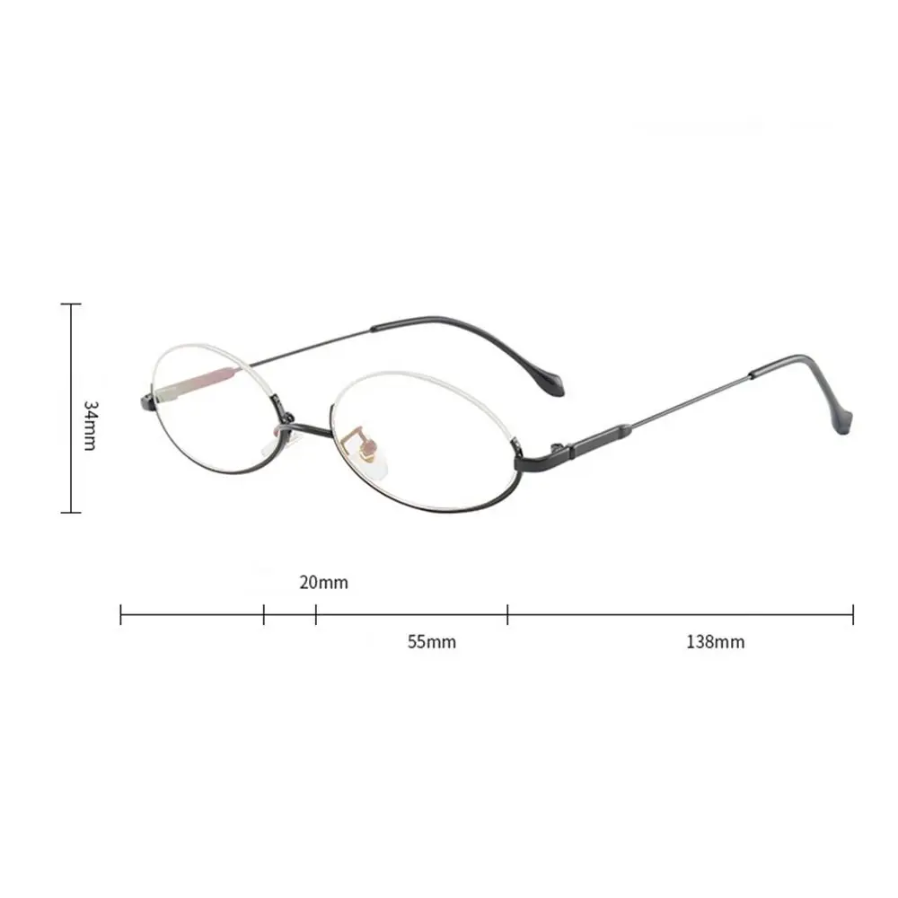 Quente sem lente y2k meia armação óculos chique harajuku metal moda decoração óculos fotografia vintage óculos falsos meninas