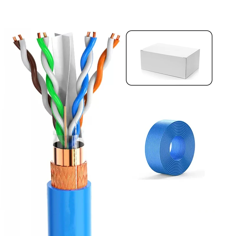 

Cat6 Cable 1000ft 305m Bulk Lan Ethernet Cat 6 copper Wire Network UTP SFTP 23AWG 24wag Ethernet Patch Cable