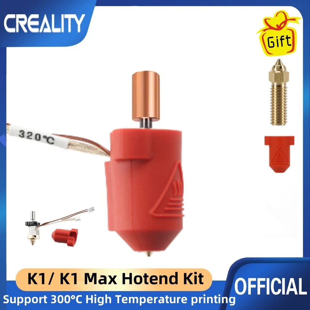 

Creality K1 Ceramic Heating Block Kit 300°C High Tem/Flow Printing Uniform Feeding 60W Heating for K1/K1 MAX 3D Printer