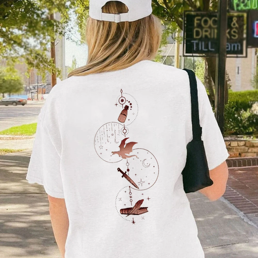 Fourth Wing Inspired Basgiath War College T-Shirts Dragon Rider Bookish tees top Womens Clothing Violet Sorrengail Xaden Riorson