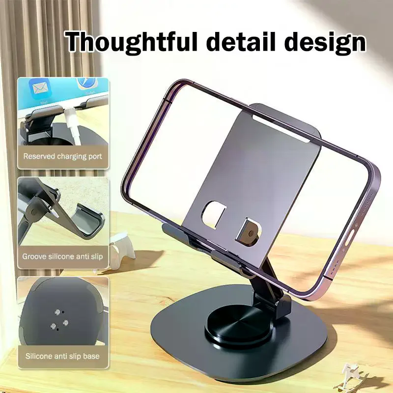 Drehbarer Tisch-Handyhalter, Desktop-Ständer für Tablet-PC/Telefonhalterung