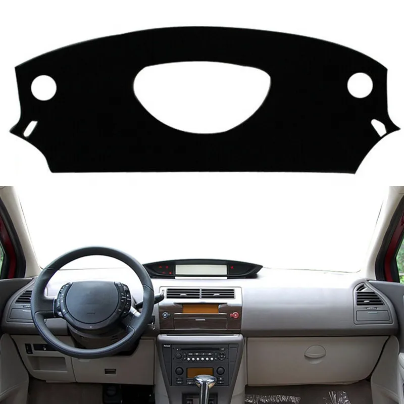 For Citroen C-Quatre C4 2004-2010 Auto Dashboard Cover Mat Rug Anti-UV Center Console Instrument Sunshade Carpet Car Accessories