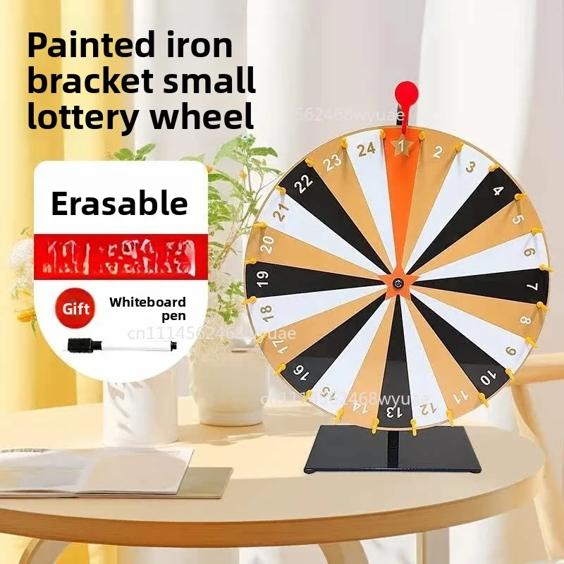 Prize Wheel Spinner - Lucky Draw Turntable for Games & Teaching, Creative Desktop Roulette for Events & Activities