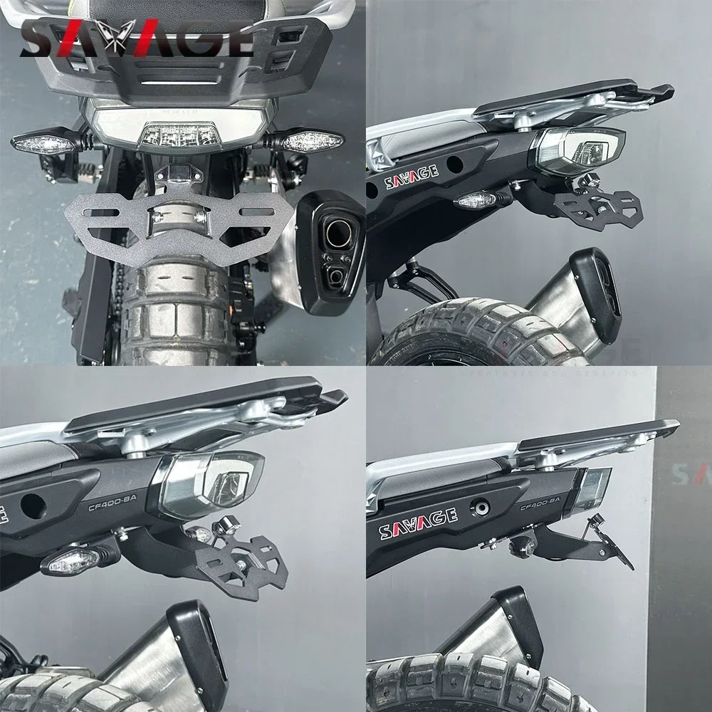 2024 조절식 번호판 브래킷, CFMOTO 450MT 450 MT MT450 테일 깔끔한 펜더 제거기, 숫자 프레임 브래킷 거치대 키트