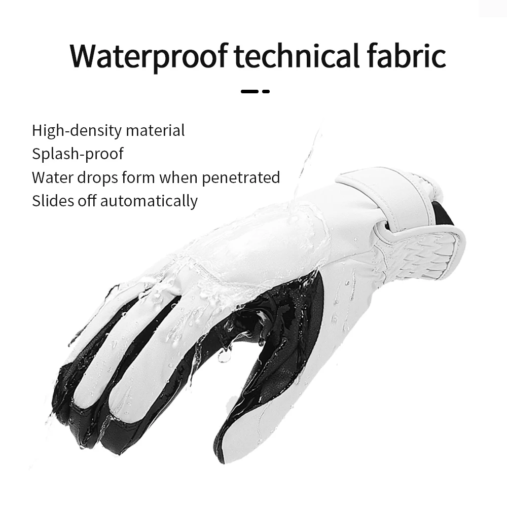 TERROR CREW GLOVE Ski Gloves Pure goat leather 3M Thermolite Wear-resistant Windproof and cold-resistant -30°