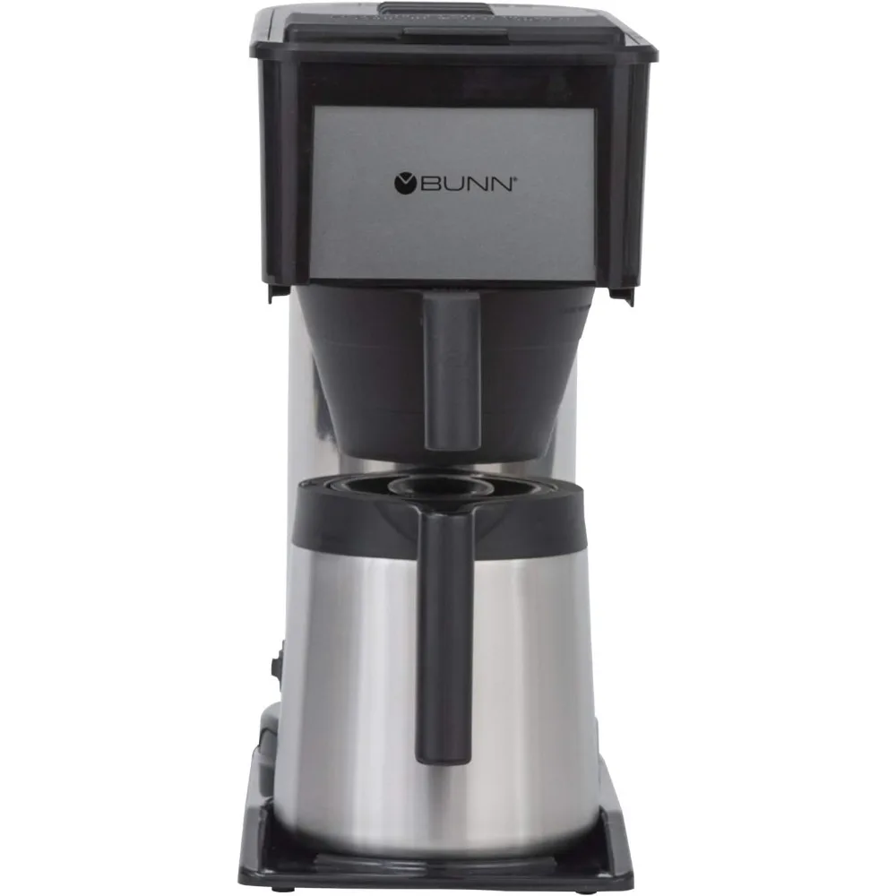 10-Cup Thermal Carafe Home Coffee Brewer, Black