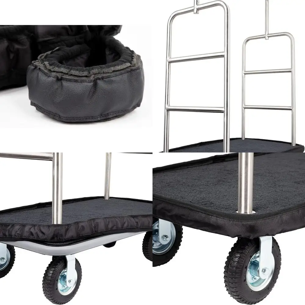 

Портативная защитная накладка на бампер для больших тележек – идеально подходит для отелей, аэропортов и использования на улице