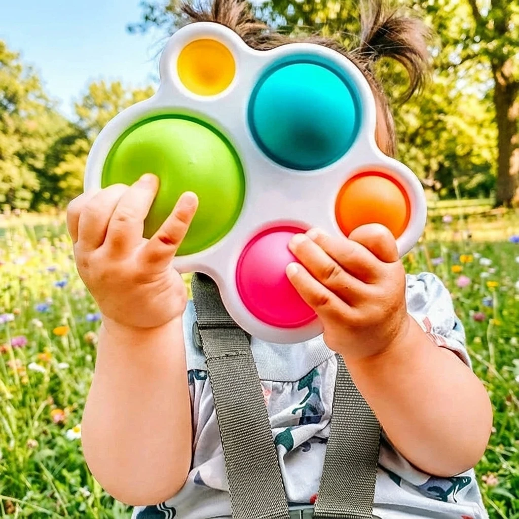 

Infant Baby Toys Montessori Exercise Board Rattle Puzzle Colorful Intelligence Early Education Intensive Training Fidget Toys