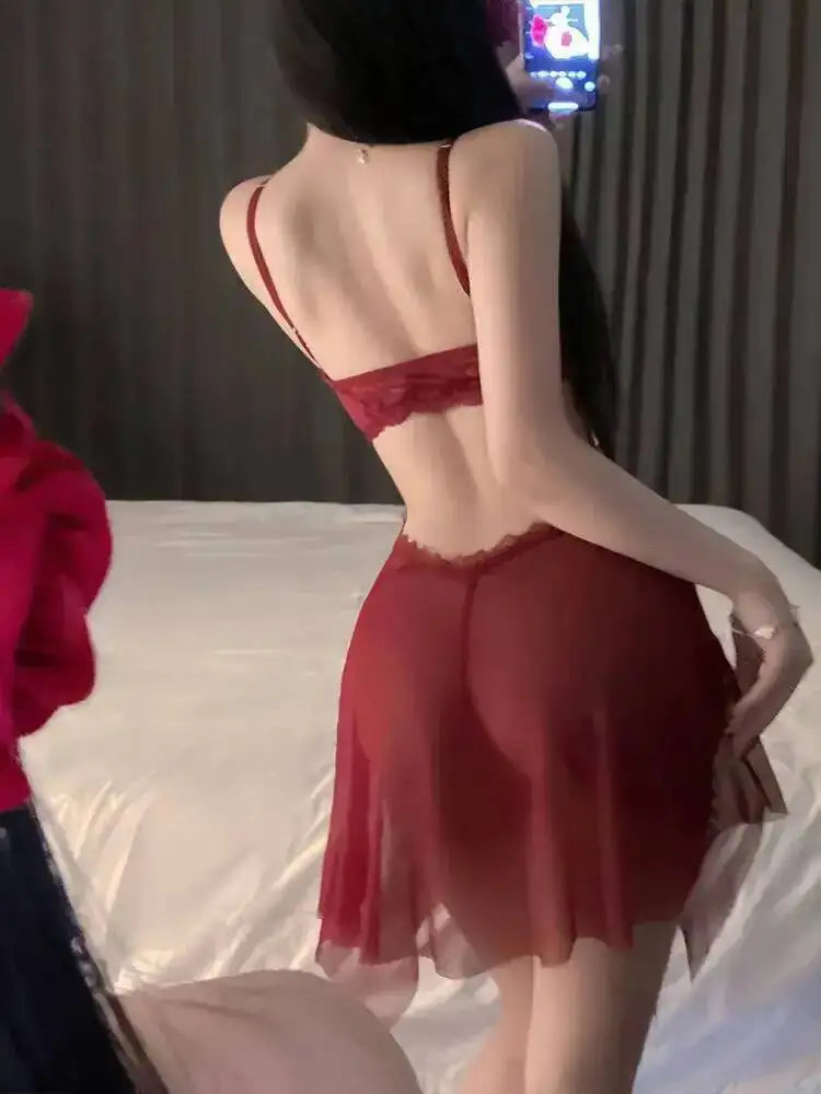 Sexy transparente botão frontal aberto frente camisola quente vestido transparente elegante tanque mini vestido quente decote em v topos 2025 novo vyql