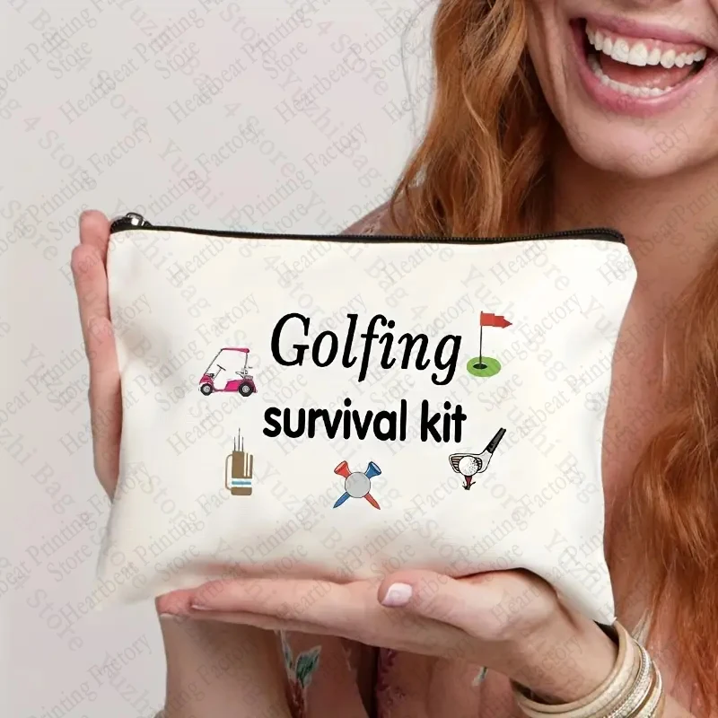 

Golfing Survival Kit Makeup Bag Golfing Gift Golf Accessories Gift for Mom Golfer Humor Cosmetic Case Gifts for Who Love Golf