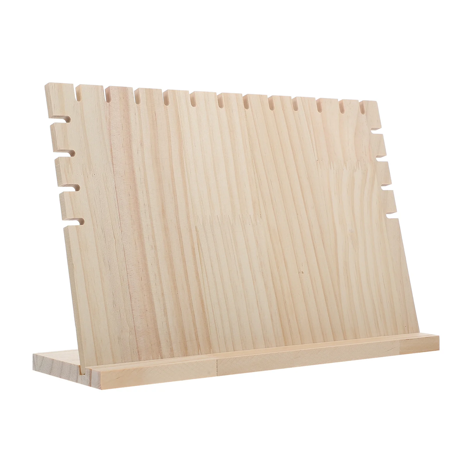 

Wooden Necklace Display Stand for Multiple Jewelry Organizer Holder Foldable Space Saving Tabletop Display Rack Bracelet Watch